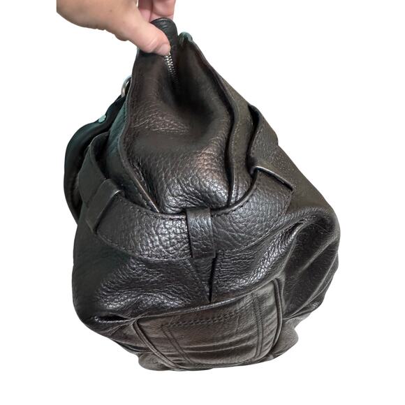 Auth. Celine Bittersweet Black Hobo Slouchy Textured Leather Handbag W/COA - Picture 5 of 16